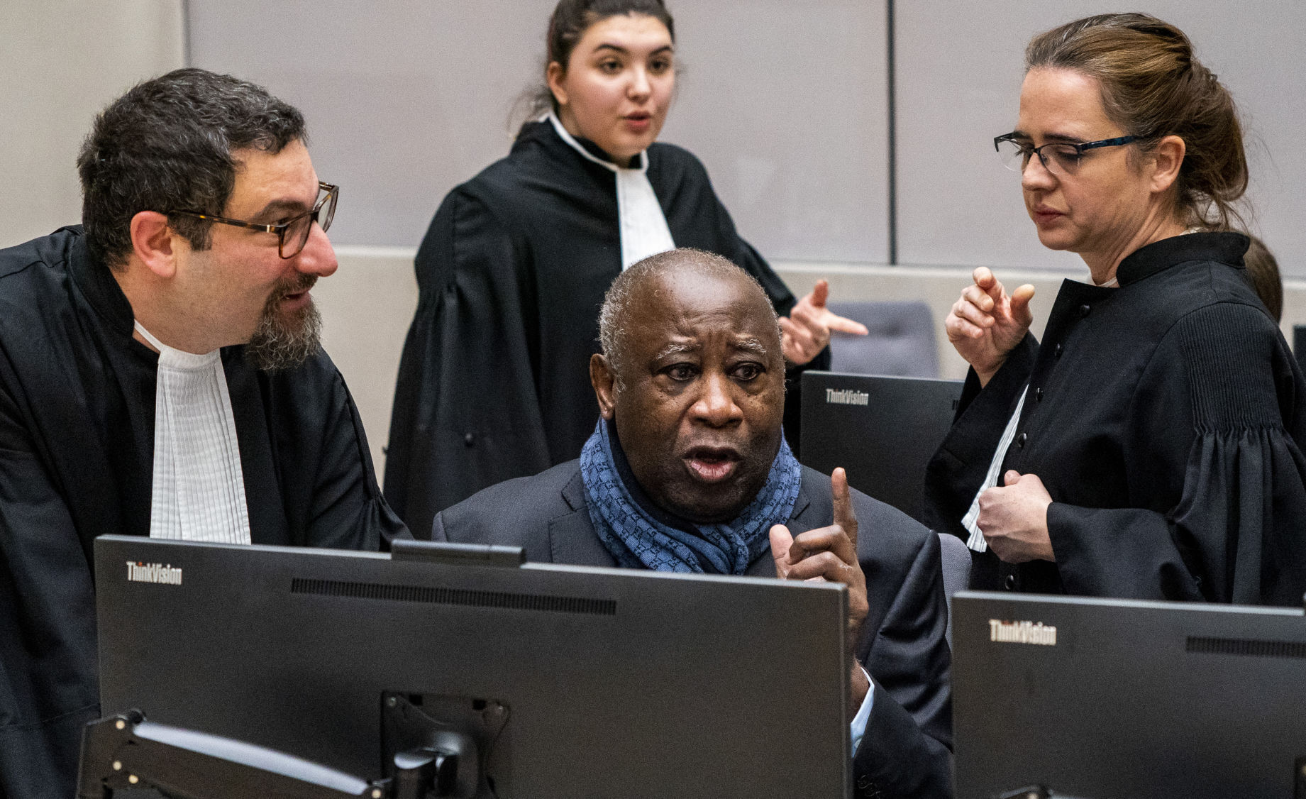 APTOPIX Netherlands International Criminal Court Ivory Coast